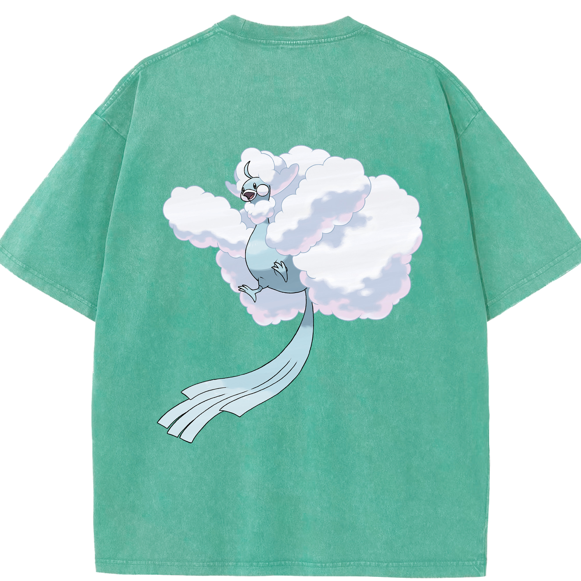 （画像用） ポケットモンスター Pokémon 綿100% ヴィンテージ風 半袖Tシャツ（背面プリント）